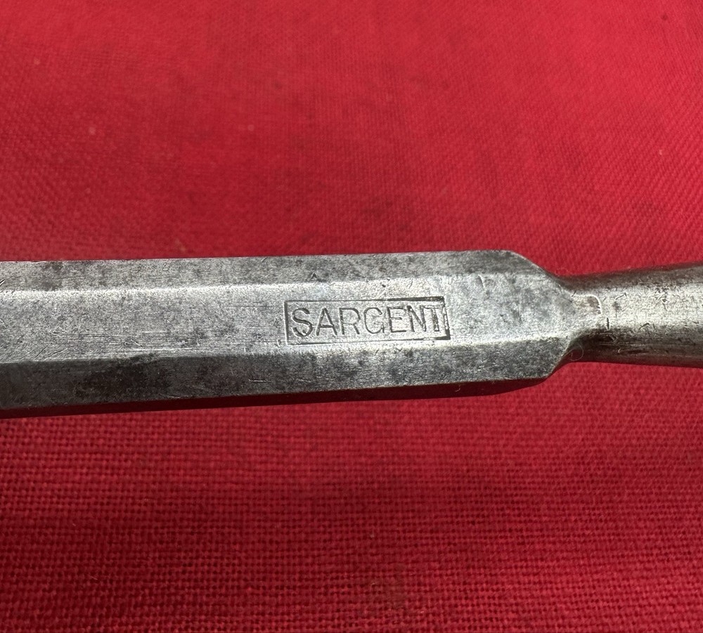 Vintage Sargent 1/2" Socket Bevel Edge Chisel, USA