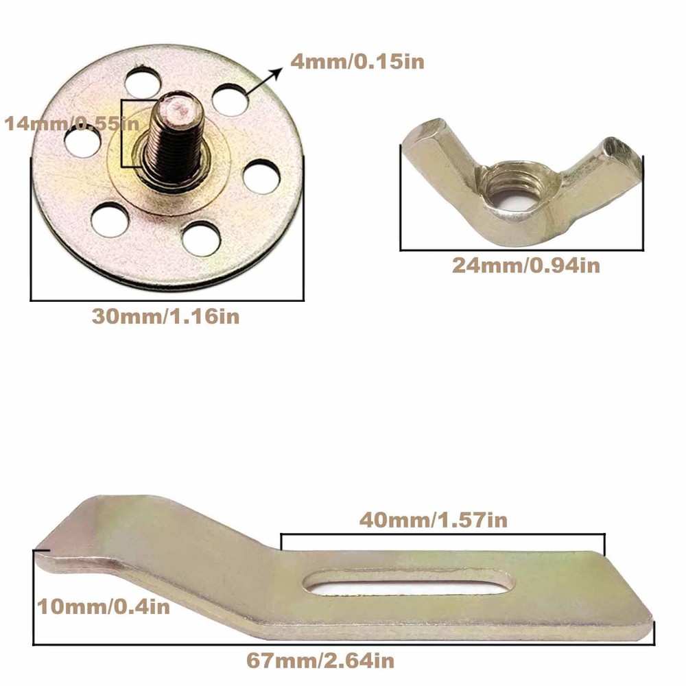 15 Pack Sink Clips Kit for Mounting Undermount SinkSink Mounting Kit BracketH...