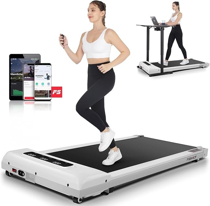 Upgraded Smart Treadmill Work with APP&Remote 2.5Hp Powerful Treadmill Machine~~