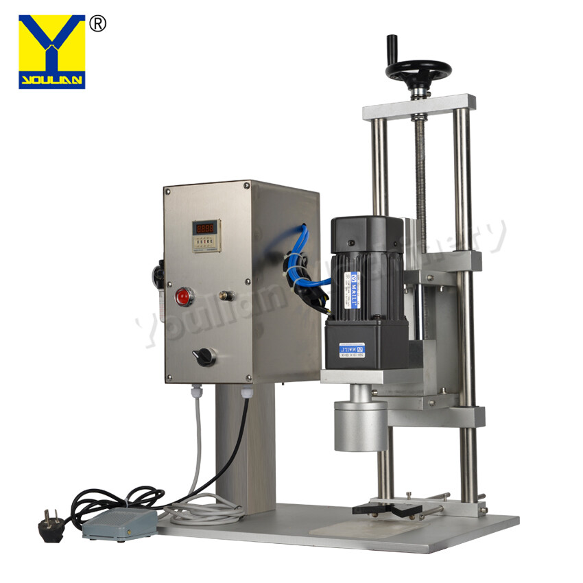 QDX-450 Semi-Auto Penumatic Desktop Round Plastic Screw Bottle Capping Machine