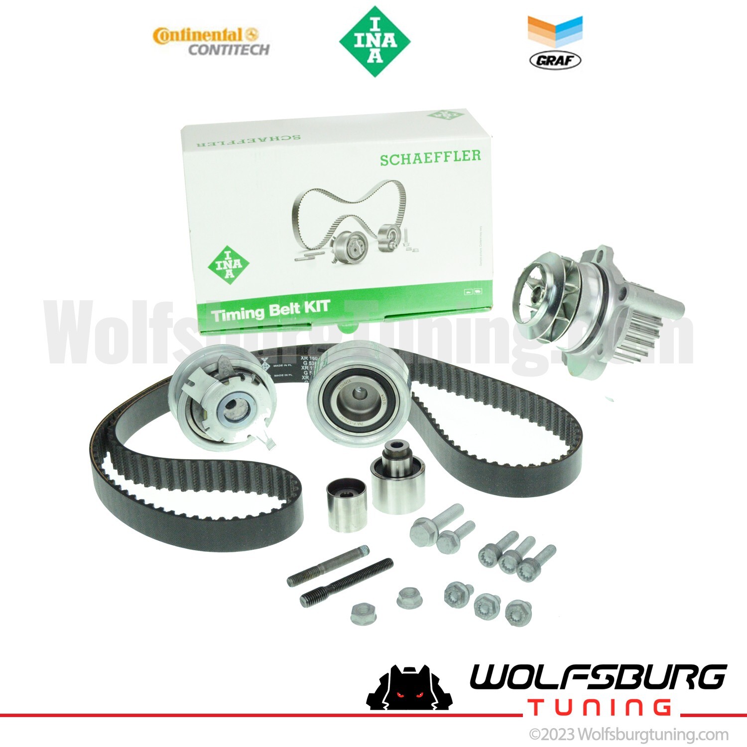 OEM VW TDI Passat CKRA Diesel Timing Belt Kit & Water Pump 2012, 2013, 2014