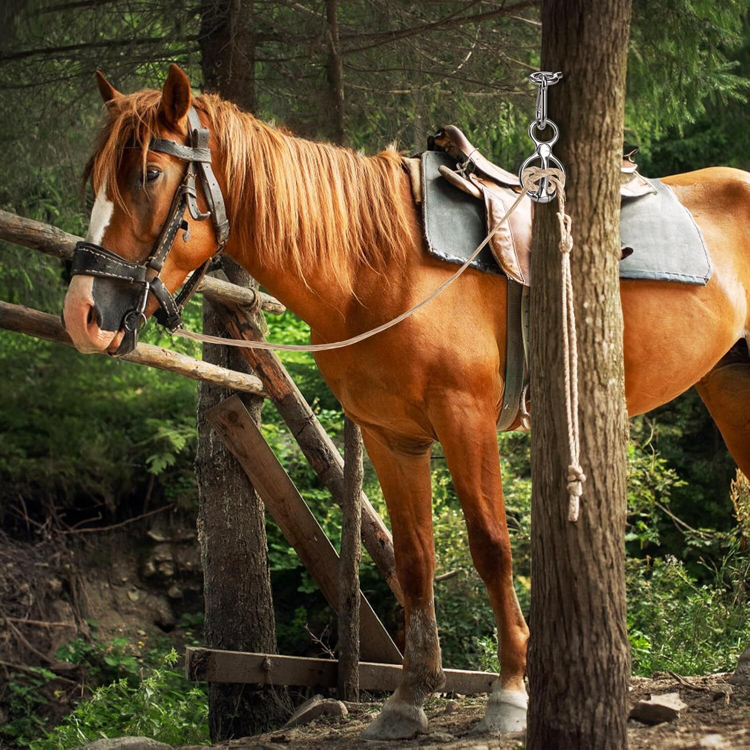 3 Pack Horse Tie Ring Tie Ring for Horses 304 Stainless Steel Horse Training Way