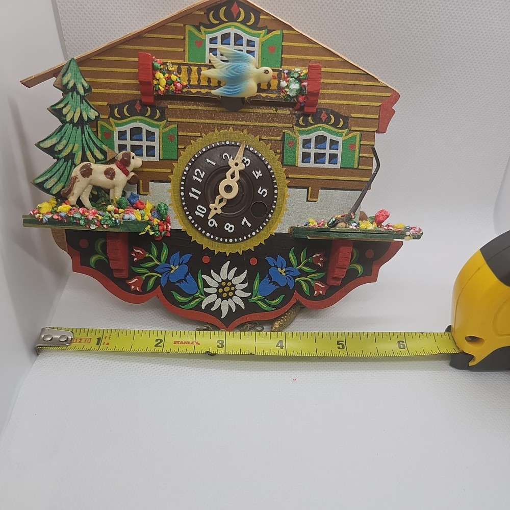 Black Forest Style German Clock, For Parts