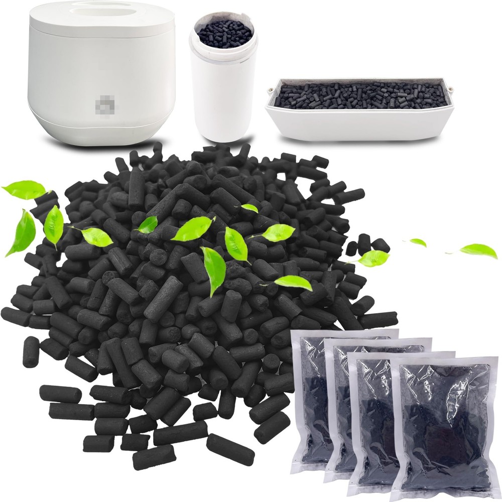 4 Pack Odor Absorbing Carbon Filter Refills for Smart Waste Kitchen Composter...