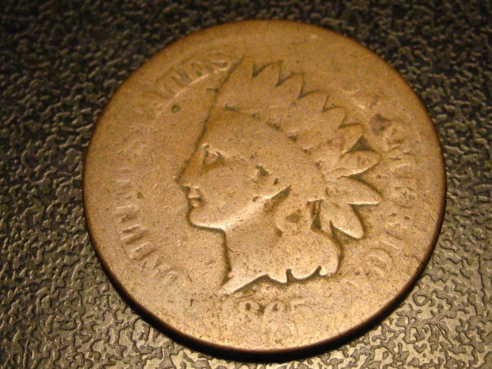1865 Fancy 5 Indian Head Cent