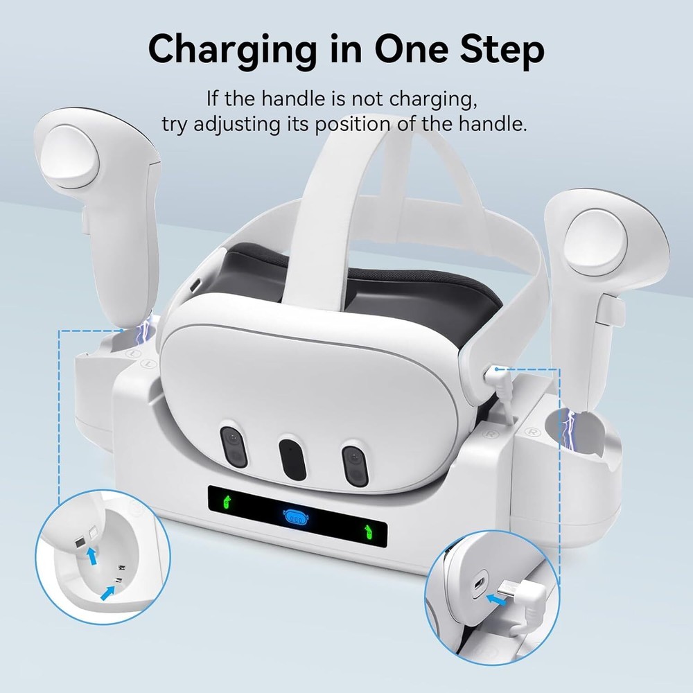 Charging Stand For Meta Quest 3 VR Handle Controller Accessories Storage Dock