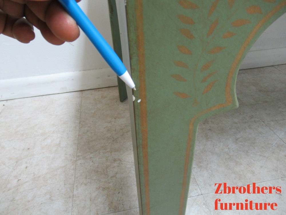 Niermann Weeks Paint Decorated Parson Tray Top Serving Coffee Table