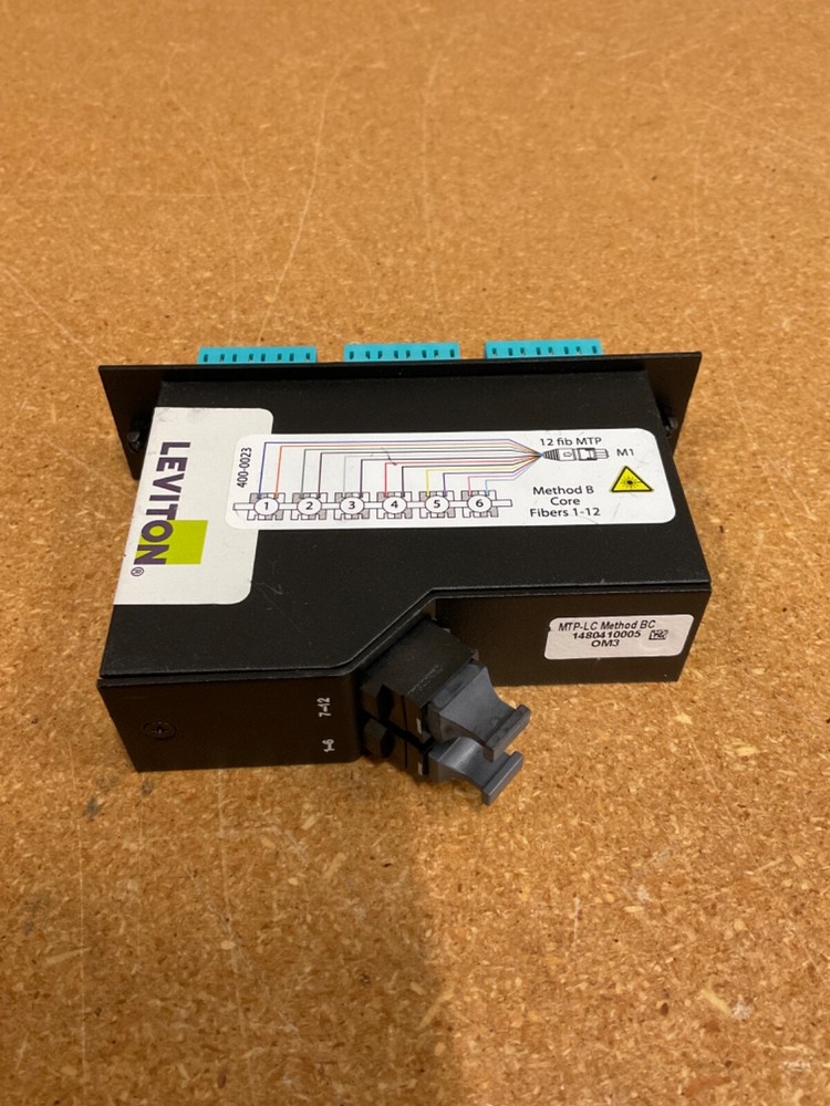 Leviton MTP-LC Method BC Core Fiber Optic Modules w/ Rear Dust Covers