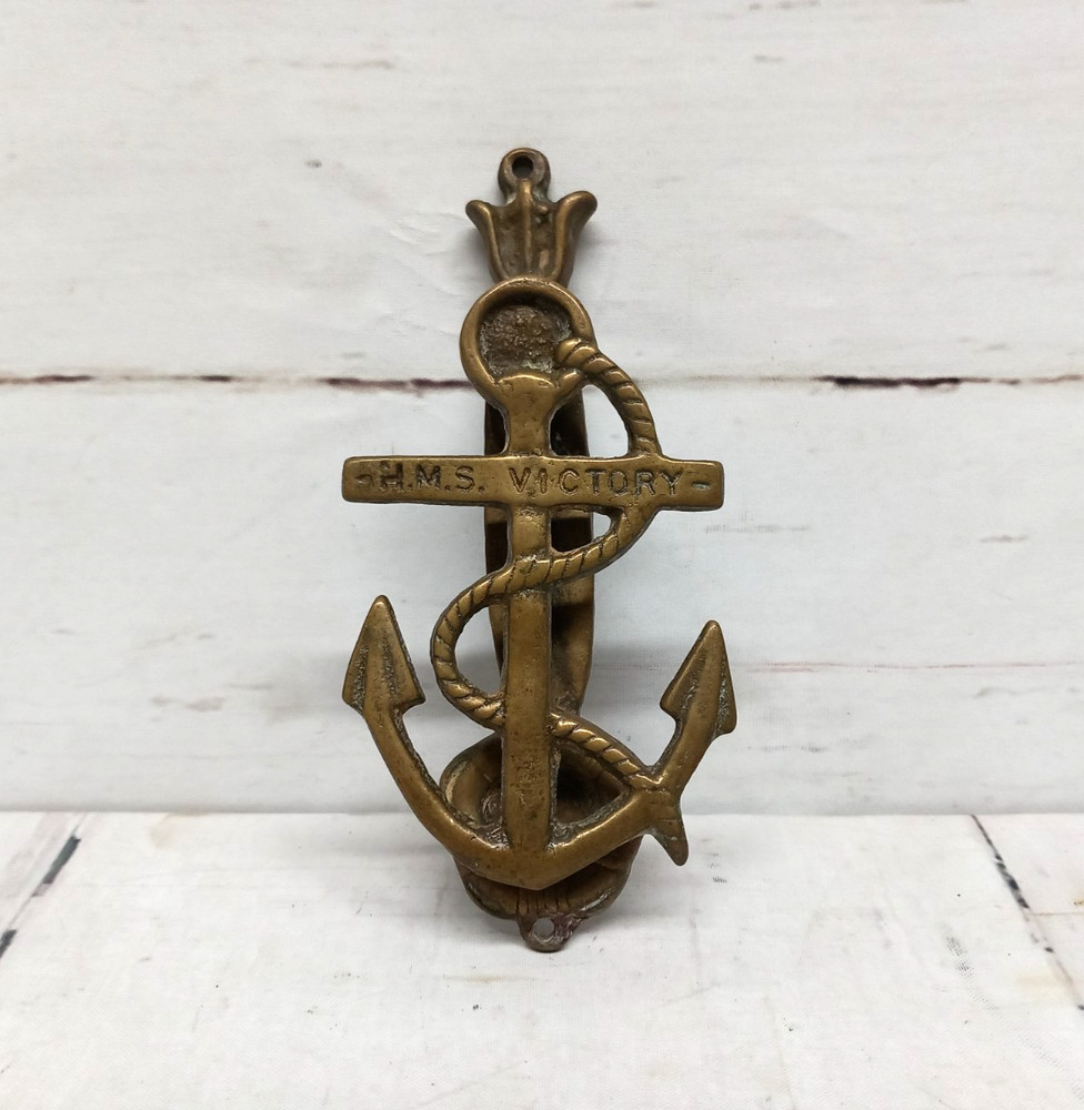 Ship Door Knocker Old Solid Brass H.M.S VICTORY Anchor