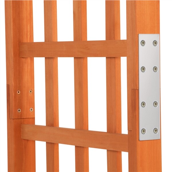 7ft Wooden Garden Arbor Arches Trellis for Wedding Party Climbing Plant Outdoor