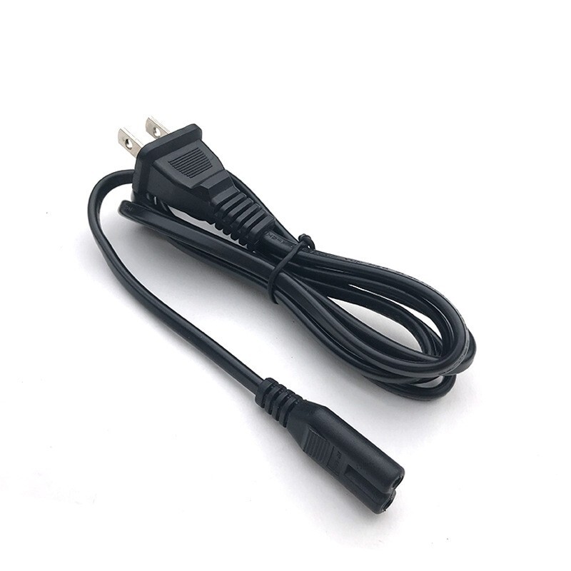 AC Power Cord 2 Prong Cable for PS 5 4 3 2 Slim XBOX PC Laptop PSV Monitor TV