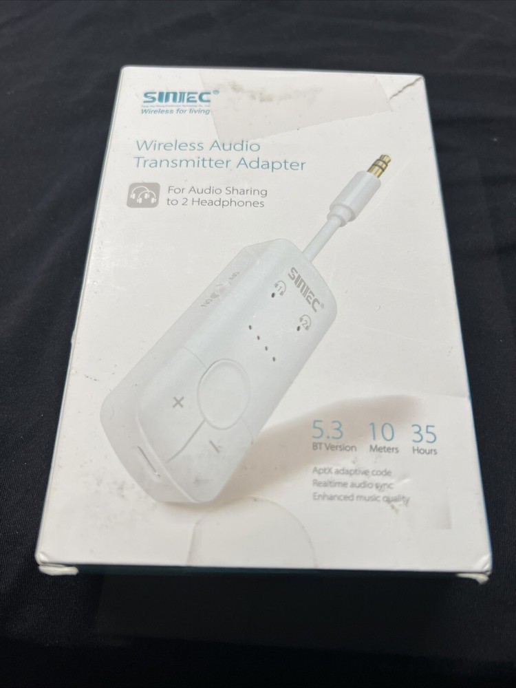 Bluetooth 5.3 Audio Transmitter for Airplane: Supports aptX Audio Sharing