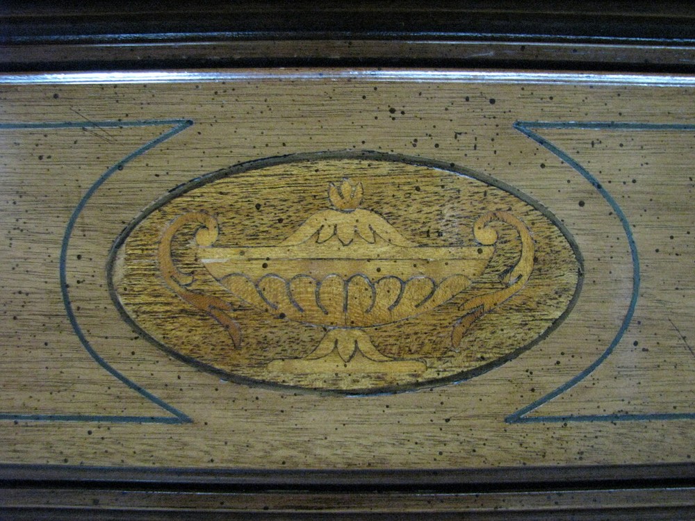 High-End Large Size Solid Walnut Federal Style Sideboard By Davis Cabinet