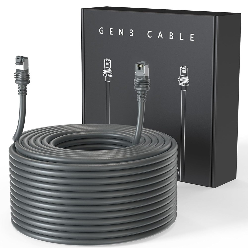 Starlink Gen 3 Cable 200ft - 24AWG Waterproof Replacement