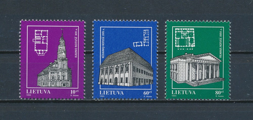 Lithuania    502-4 MNH, Churches, 1994