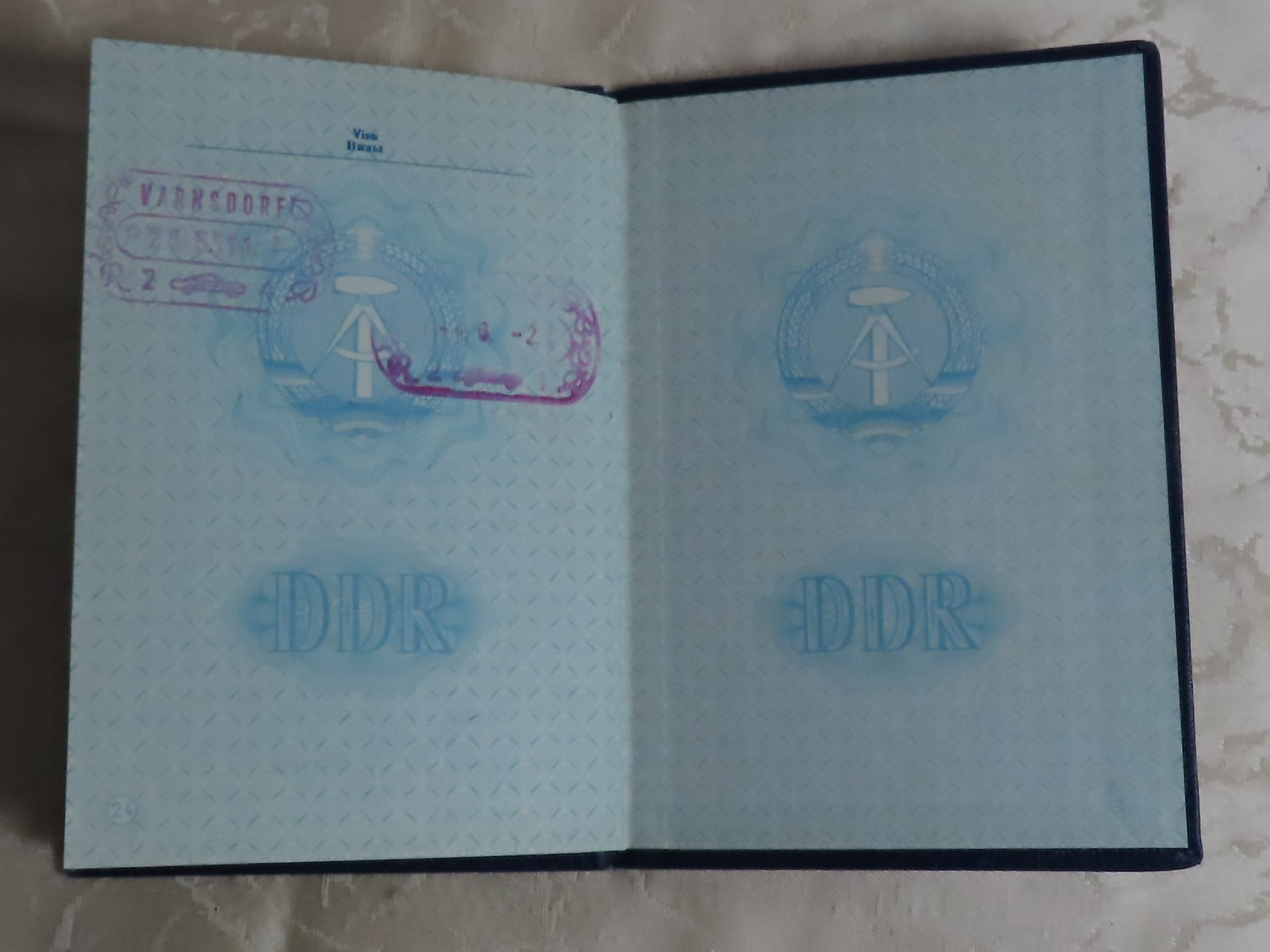 Passport DDR With Many Stamps ! E