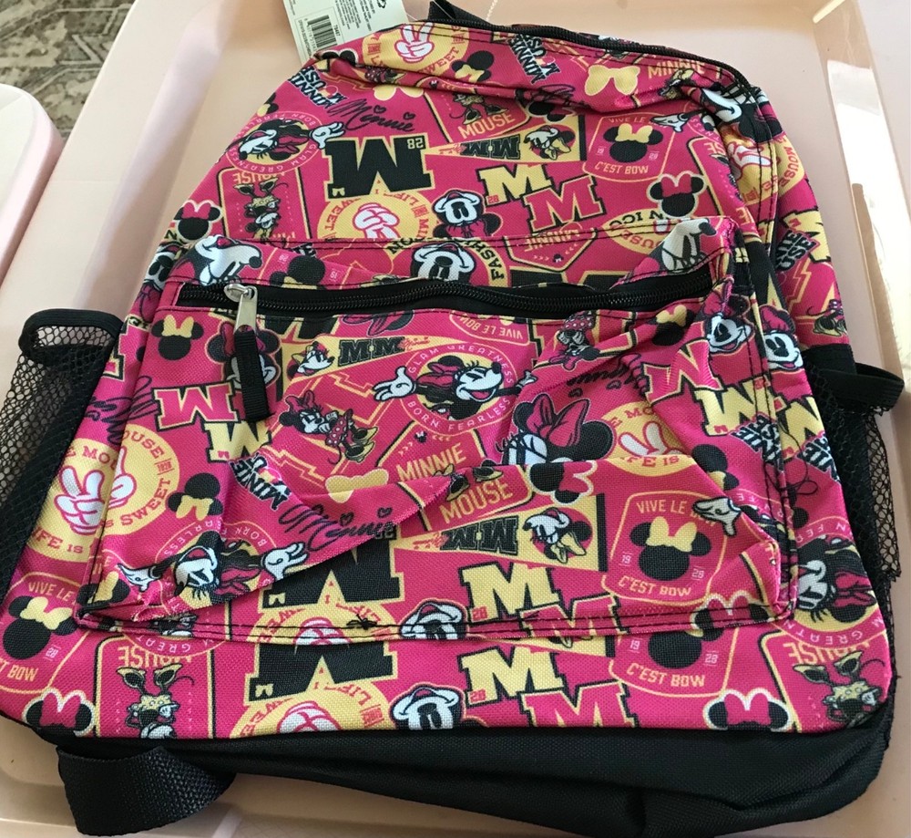 fast foward, minnie mouse back pack
