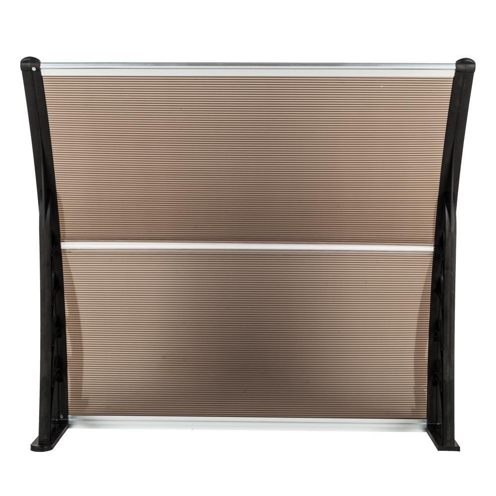 DIY 40"x40" Window Awning Door Canopy Polycarbonate Outdoor