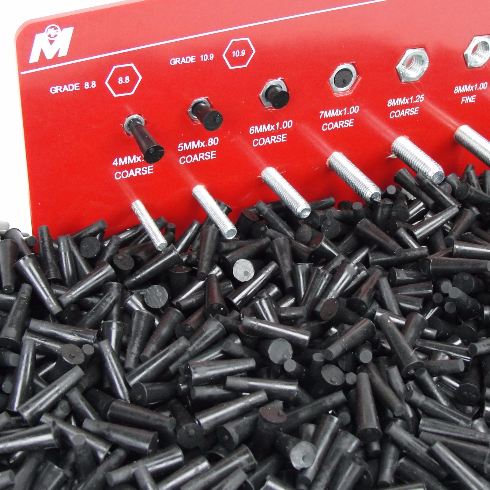 High Temp Masking Supply .125" x .250" STP102 Silicone Rubber Plugs - 250 Pack