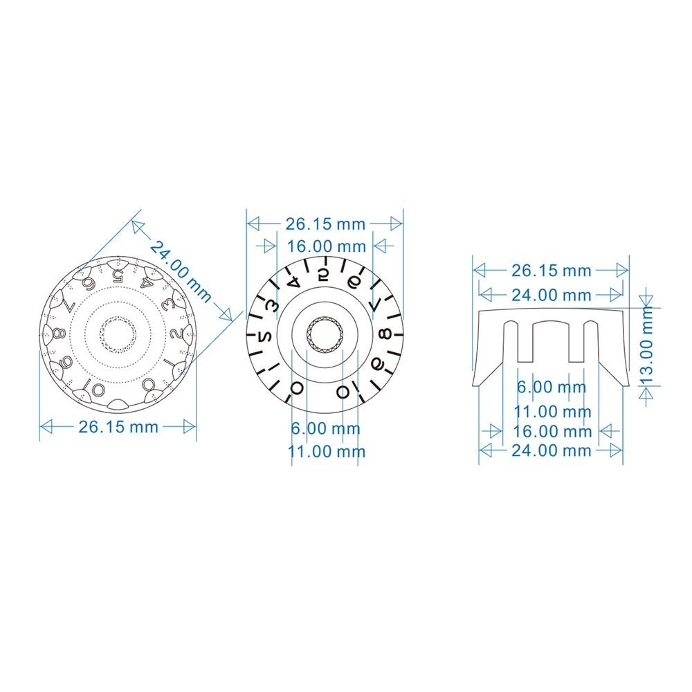 4Pcs Speed Control Knobs Embossed Cream Guitar Knobs Bass Knobs Gear Shape Knobs