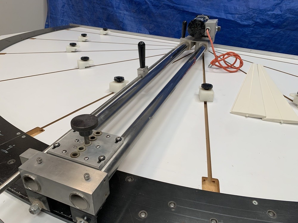 Arch Top Drilling Table AVBCO Shutters Manufacturing Motor 9-adjusting Knobs