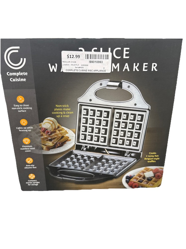 COMPLETE CUISINE WAFFLE MAKER (I99010863)
