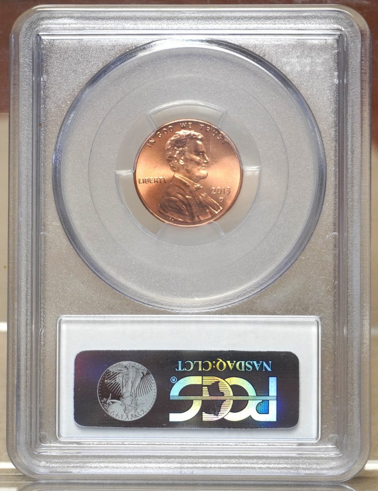 2013-D LINCOLN SHIELD CENT PCGS MS67RD 400127