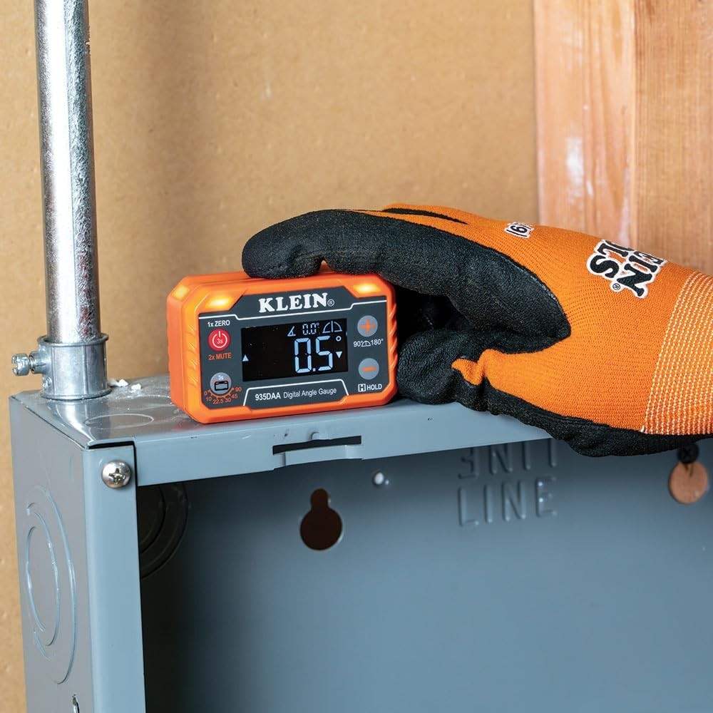 Klein Tools Digital Angle Gauge with LED Alert - Precision Measurement Tool