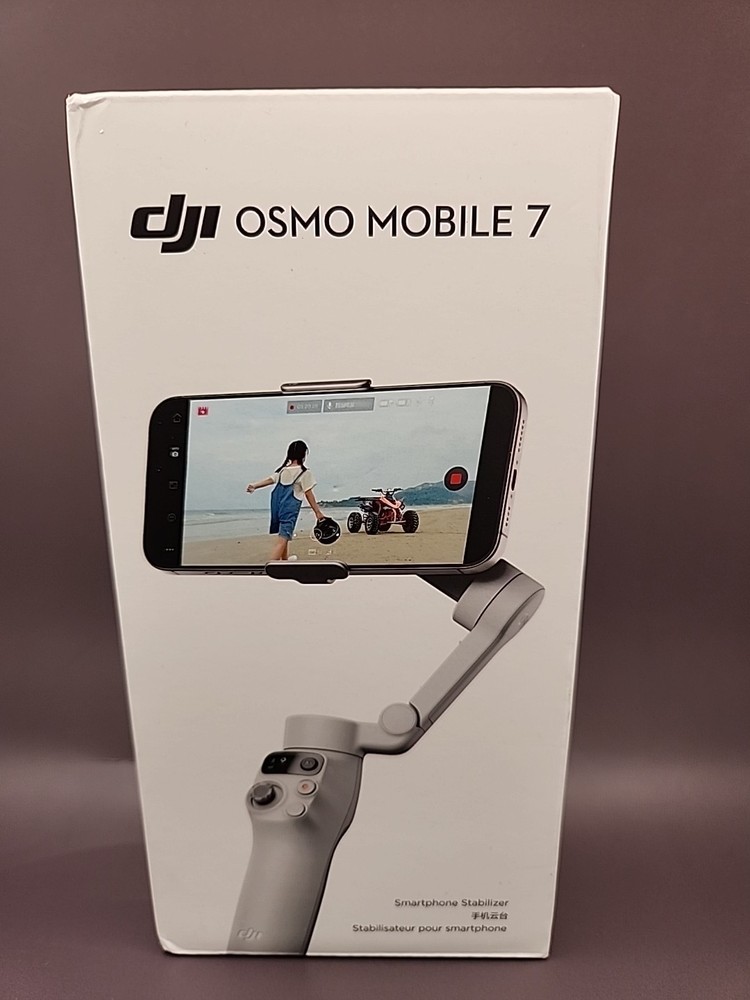 NEW DJI Osmo Mobile 7 Gimbal Stabilizer for iPhone, Android, Built in Grey