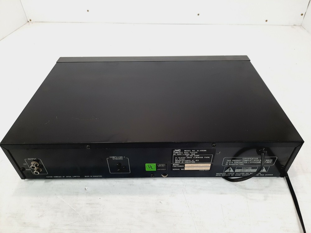 JVC XL-V95BK Compact CD Player/ Dual D/A Convertor System - ■S■Tested & Working■