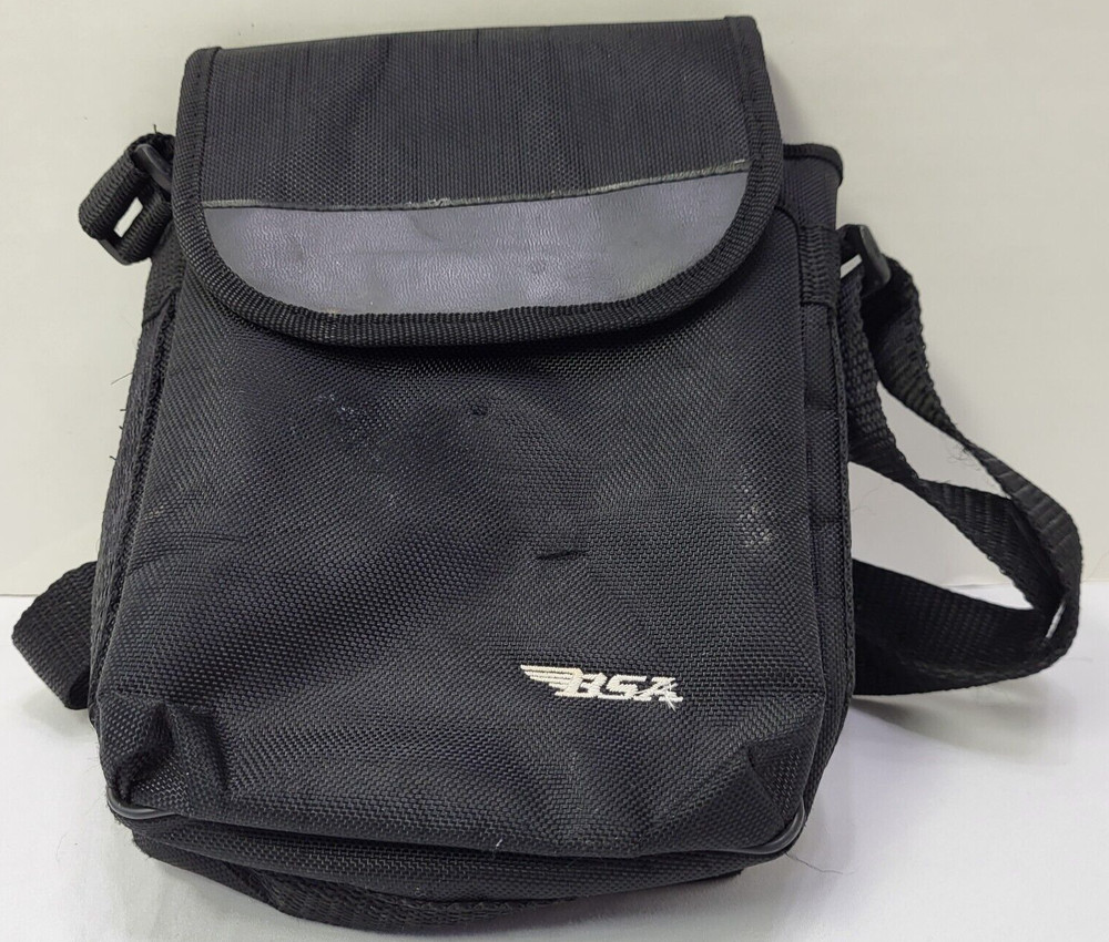 BSA Binoculars Black Adjustable Straps Mesh Carrying Case Bag