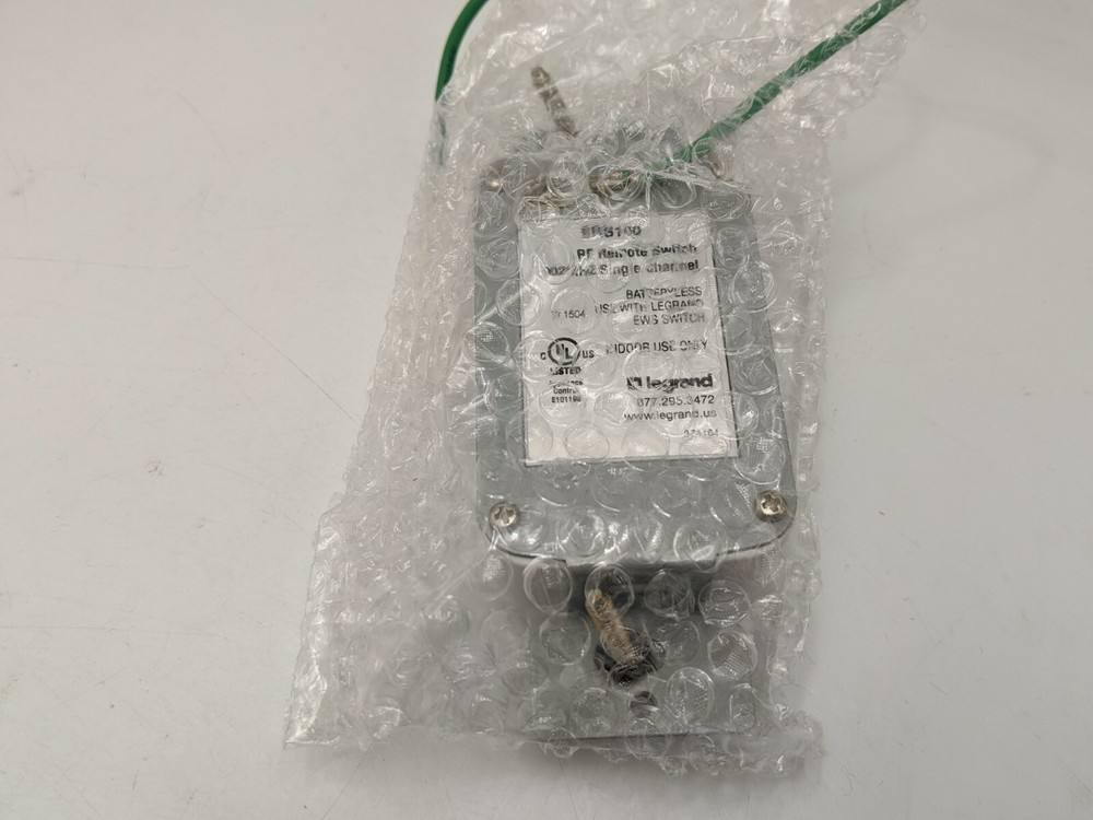 ERS100W RF Wireless Remote Switch 1 Button Occupancy Sensor 150Deg View White