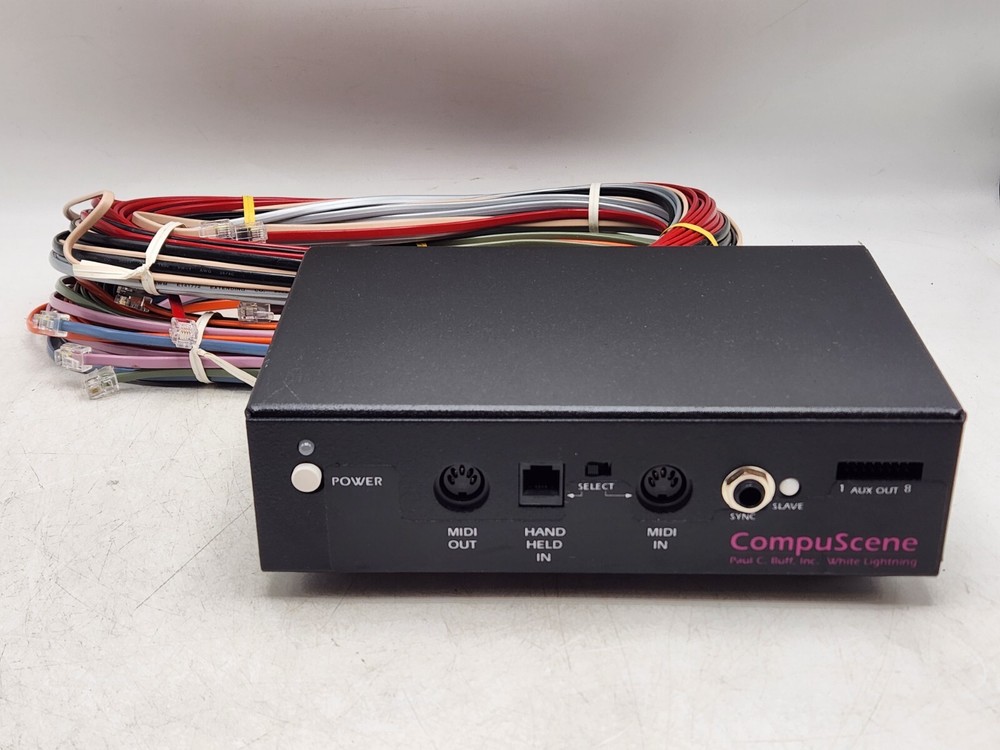 Paul C. Buff Ultra CompuScene System Base & Modular Cables *Tested No AC Cord*