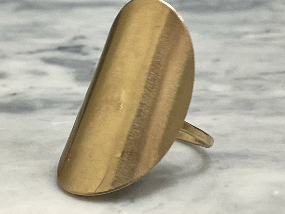 West Texas Handmade Smooth Copper Statement Ring 7 Artisan Boho unique original