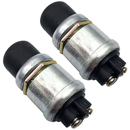 2pcs Engine Start Push Button Momentary Starter Switch 12V Weatherproof Push