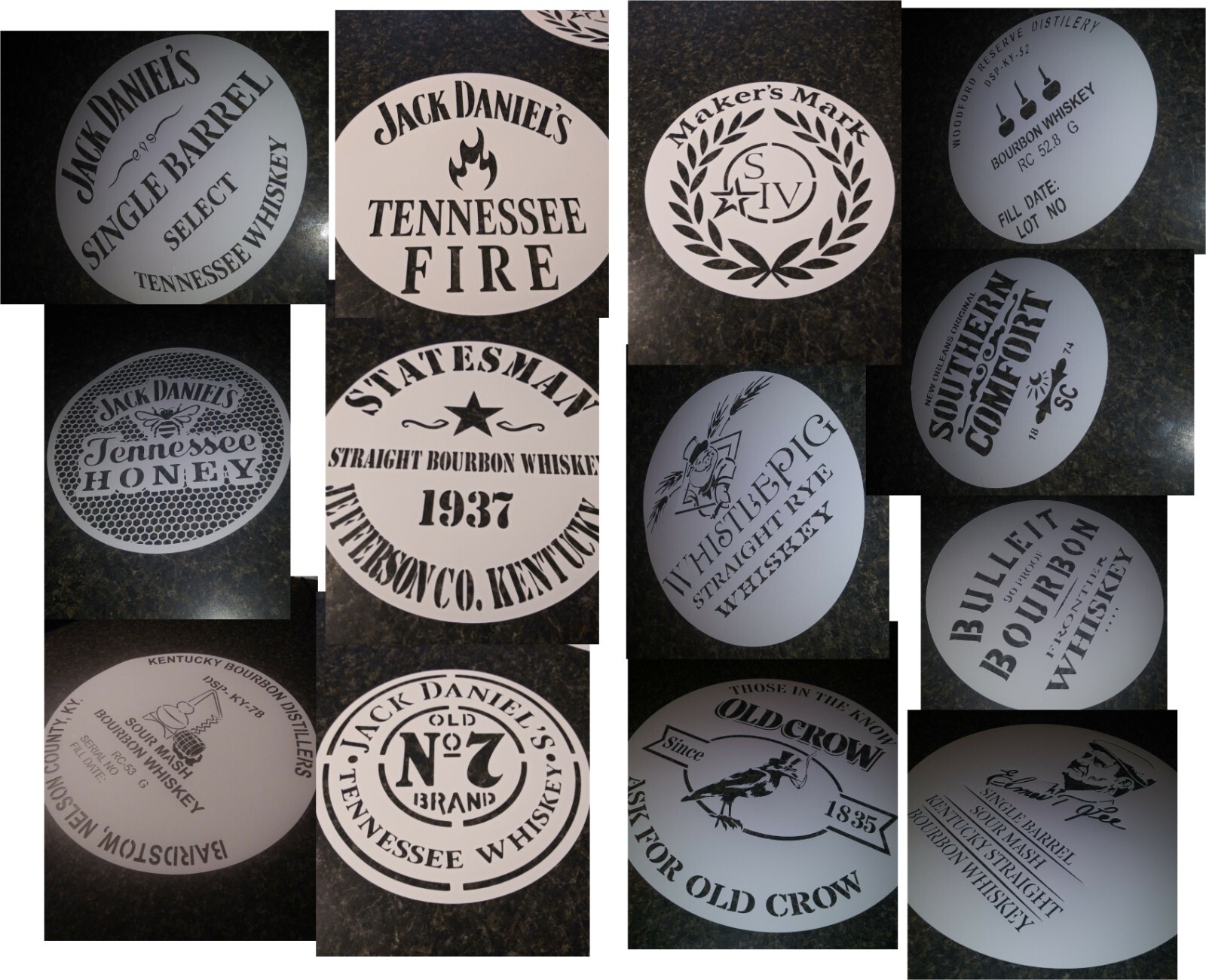 Stencil Airbrush Barrel Whiskey Whisky Bourbon 1 layer 18"