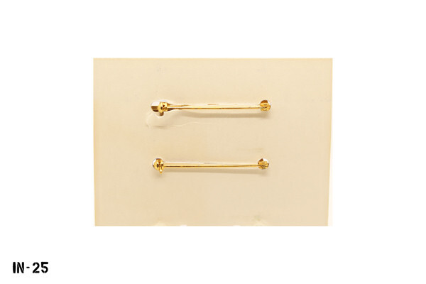 PAIR Lieutenant General ~ 3 Star Pins ~ Gold Tone ~ Gemsco USA ~ NEW