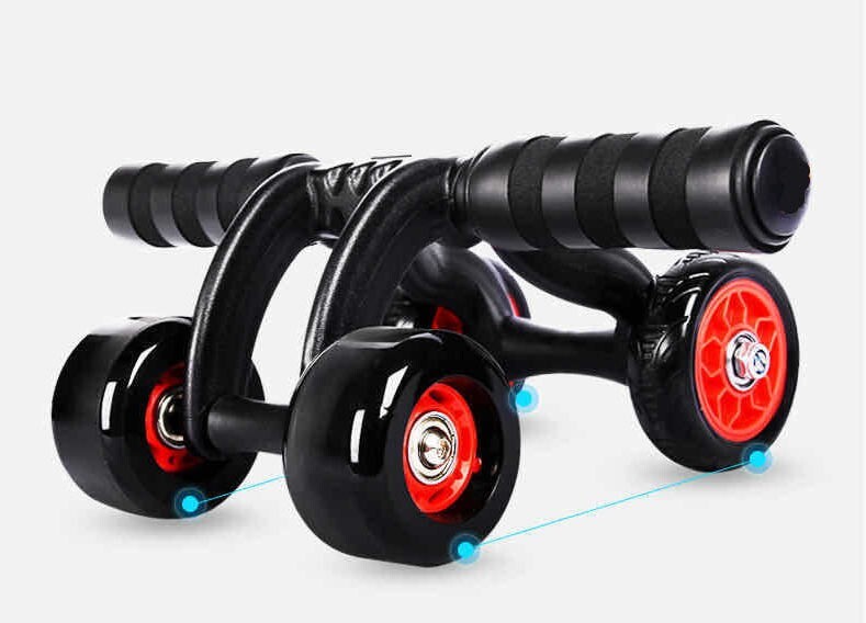 Fodoto 4-Wheel Ab Roller Abdominal Exercise Roller (Auto Rebound)