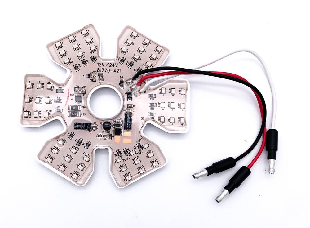 Red 54 LED Dual Function Air Cleaner Light For Peterbilt Kenworth Freightliner