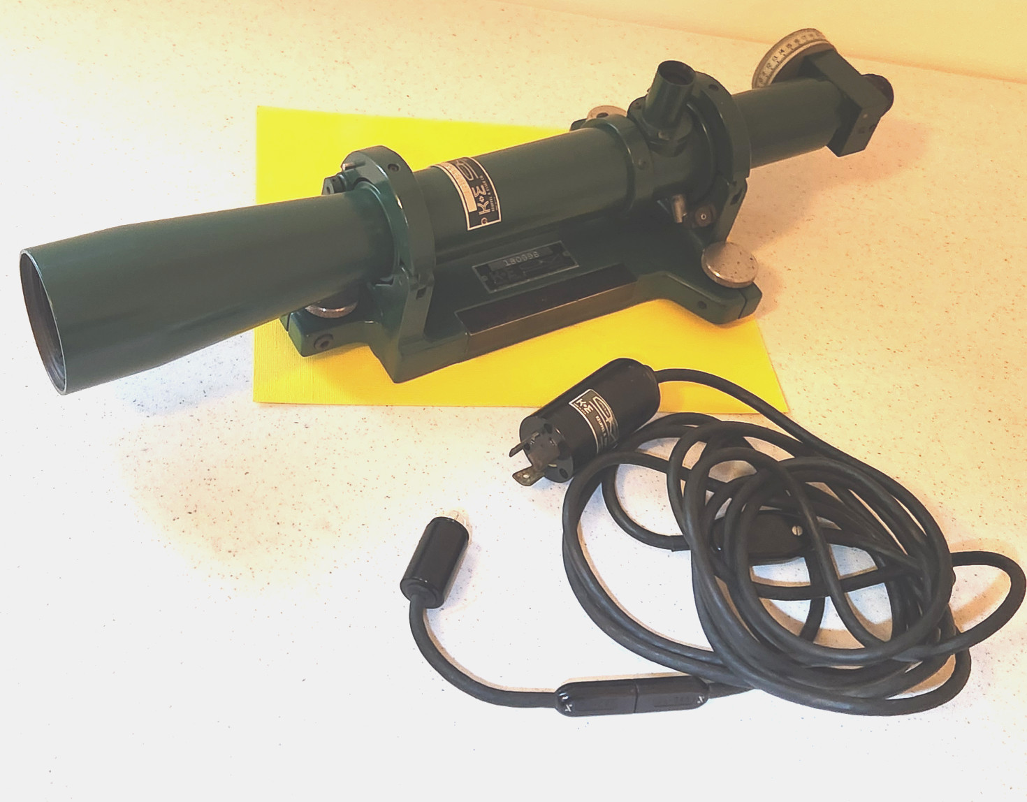 K&E Keuffel & Esser 71-4210 Autocollimator including lighting & manual. Tested