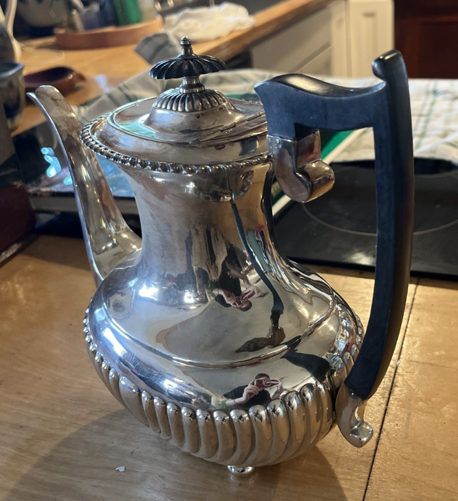 4 Pc 19th C. Sheffield Silver Plate Tea And Coffee Set