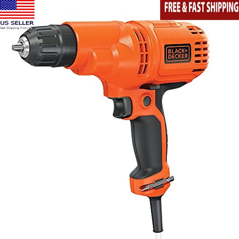 Powerful Corded Drill 55Amp Variable Speed Compact Onboard Bit Storage New