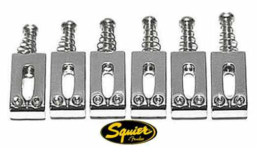 FENDER SQUIER AFFINITY TELECASTER HIGH QUALITY MODERN CHROME BRIDGE SADDLES NEW!