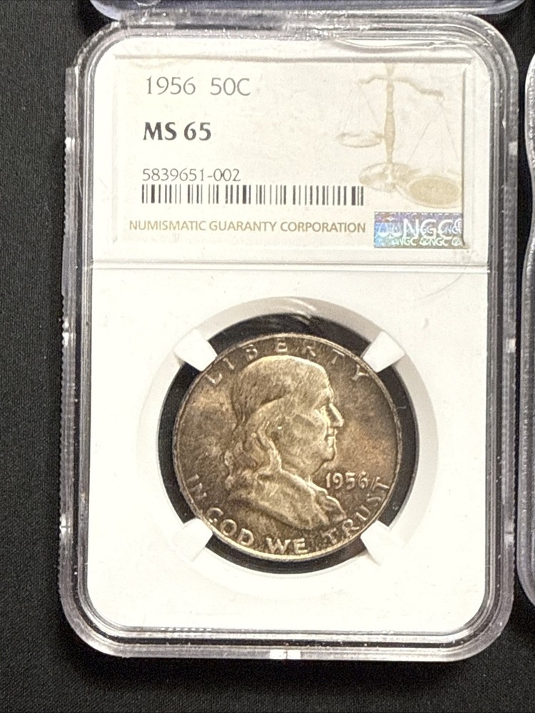 6 Silver Slabs Halves Lot