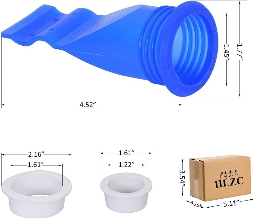 Easy Installation Drain Trap - Adjustable Silicone Backflow Preventer in Blue