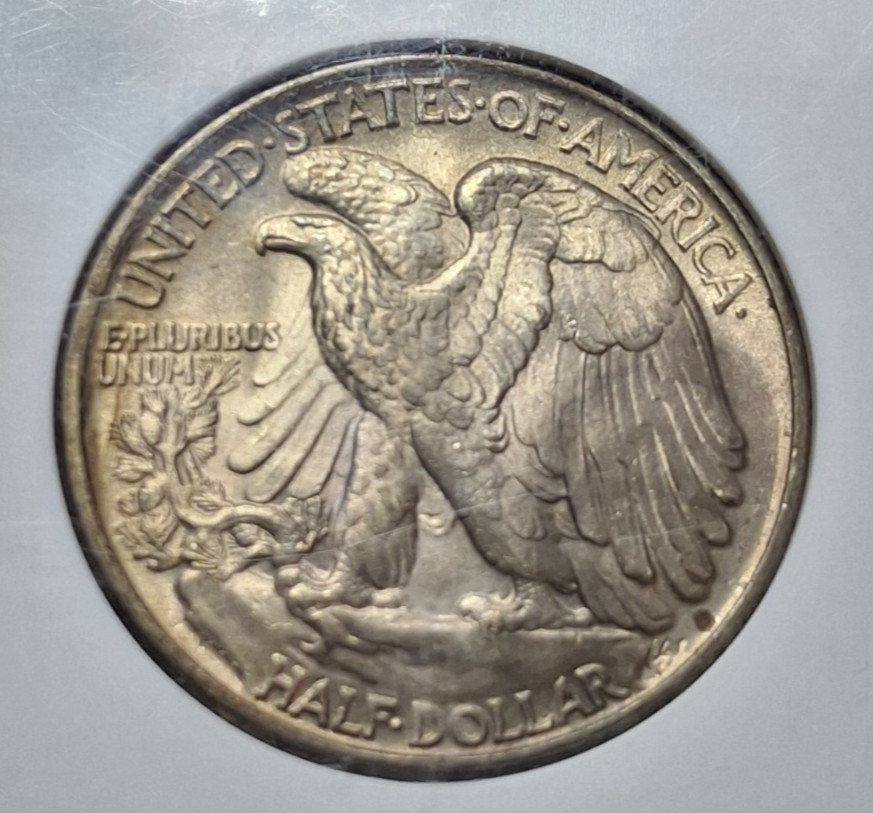 1945 Walking Liberty Half Dollar - NGC MS65