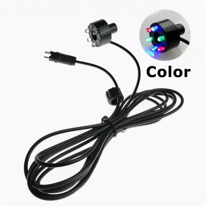 Underwater 6-LED Light Ring For Fountain Fish Pond Water Garden AC Adapter