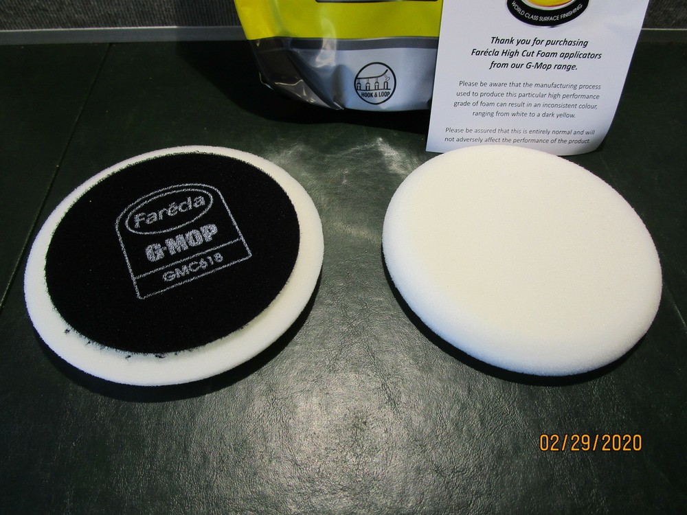 2 Farecla G-Mop 6" High Cut Foam Pad HookNLoop GMC618
