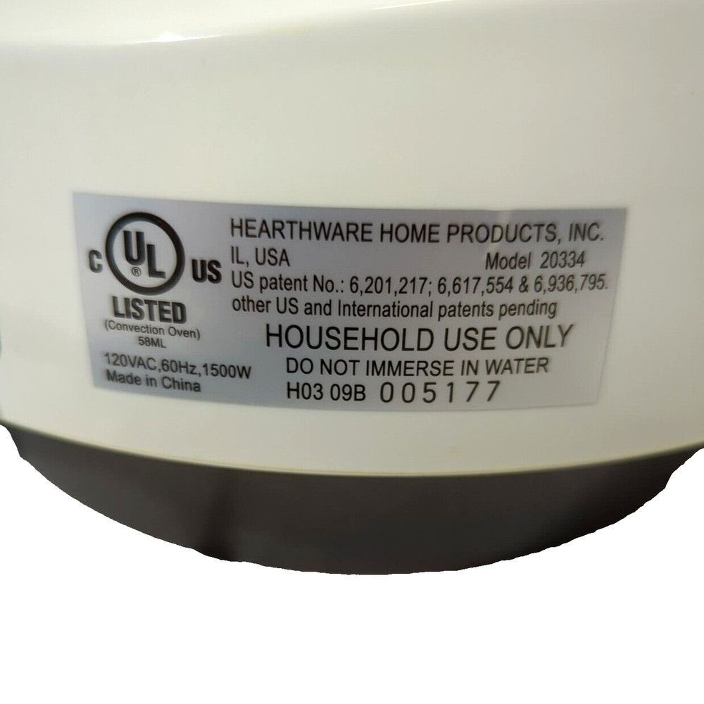 NuWave Hearthware Pro Plus Oven Infrared Oven Motor Replacement, 20334