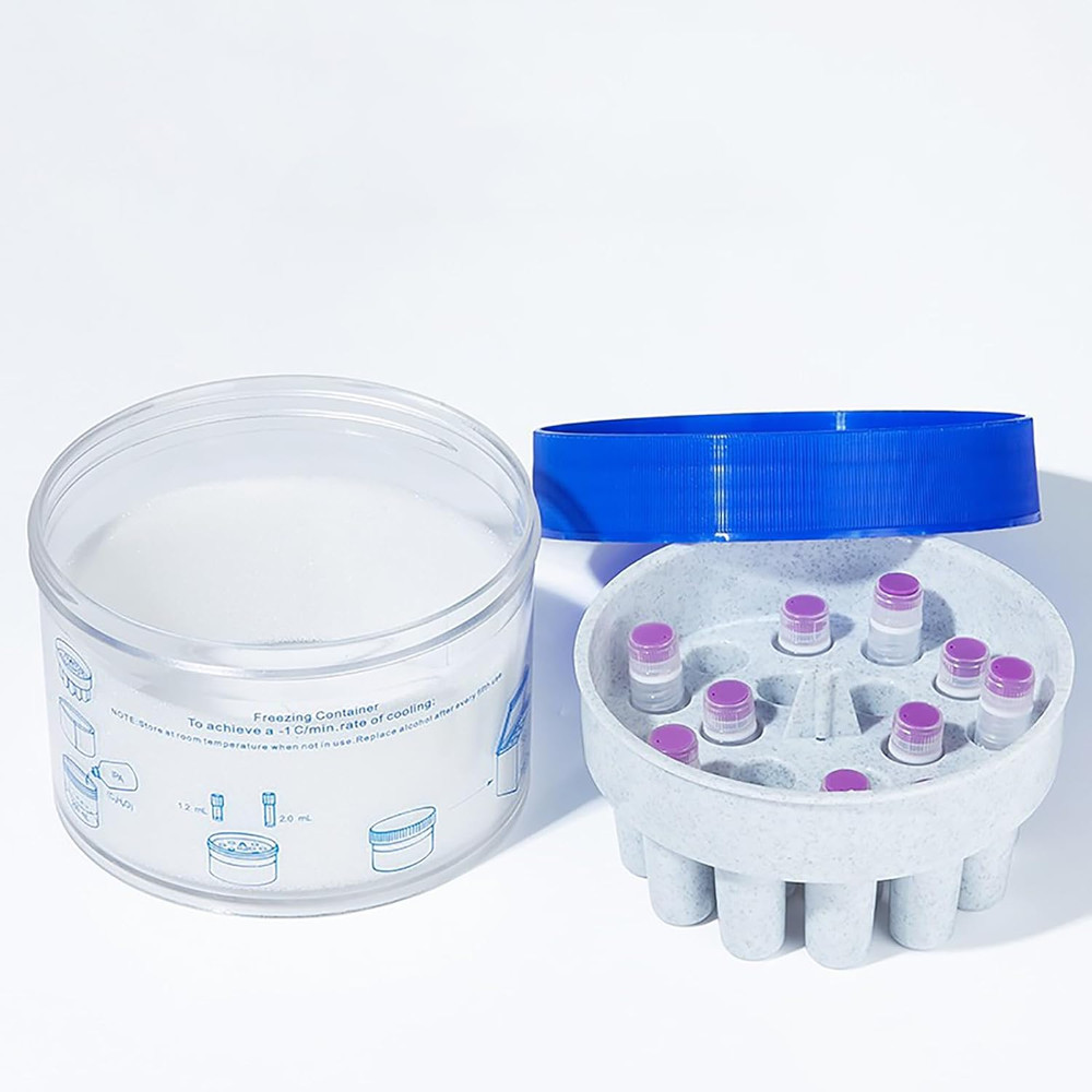 Cryogenic Storage Box - Cryogenic Vials Freezing Container，Polycarbonate Jar 18